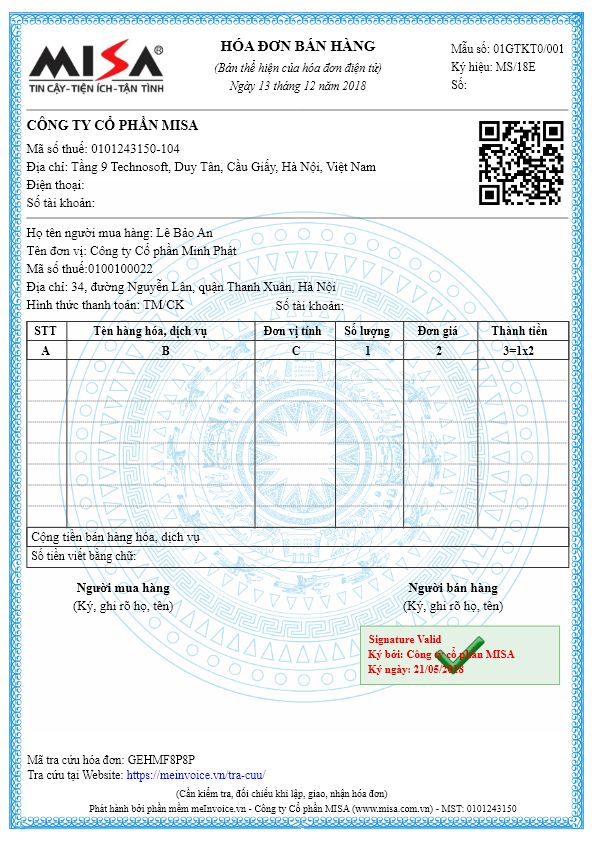 QUYẾT ĐỊNH SỬ DỤNG HÓA ĐƠN ĐIỆN TỬ
