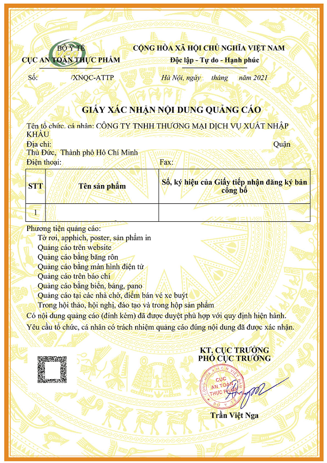 THỜI GIAN LÀM HỒ SƠ QUẢNG CÁO SẢN PHẨM TRONG BAO LÂU?